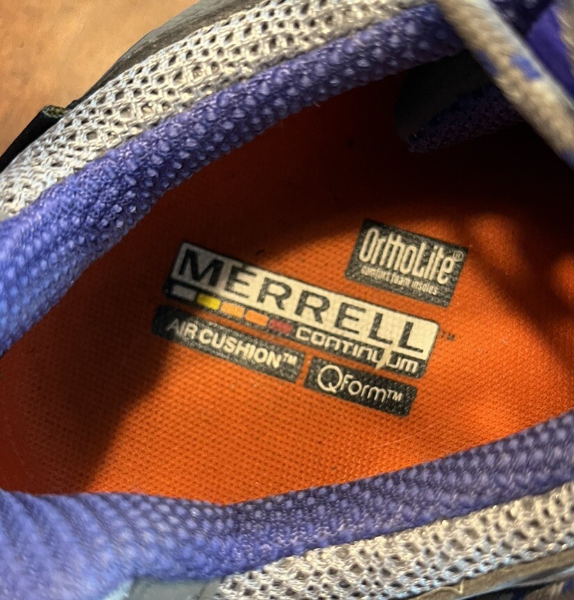 SAOLA Scarpe da trekking Merrell Siren Sport grigio viola suola vibrante GoreTex indossate 1 taglia 9
