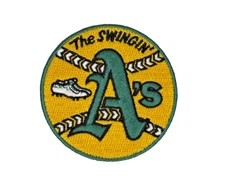 Oakland/Sacramento A's Vintage Team Logo Embroidered 2.75in Iron / Sew-On Patch