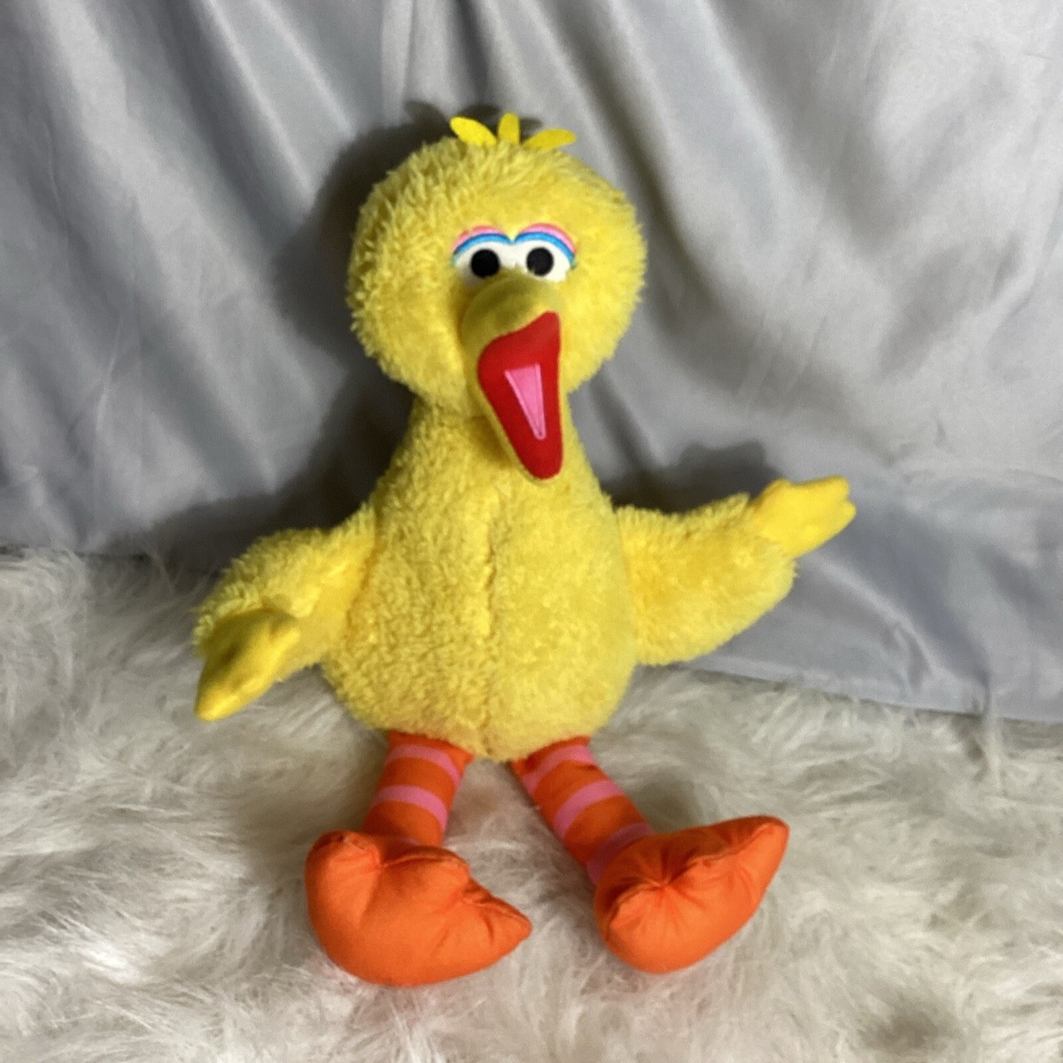 Vintage Big Bird 1986 Hasbro Sesame Street Plush 15” Muppets Doll