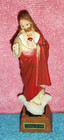 Small Statue of Sacred Heart of Jesus Handmade/ Painted
