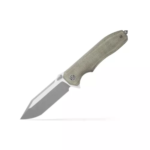 EIKONIC/SIG SAUER 3.78" Tanto Satin Blade Pocket Knife, Green Micarta #VA9GT