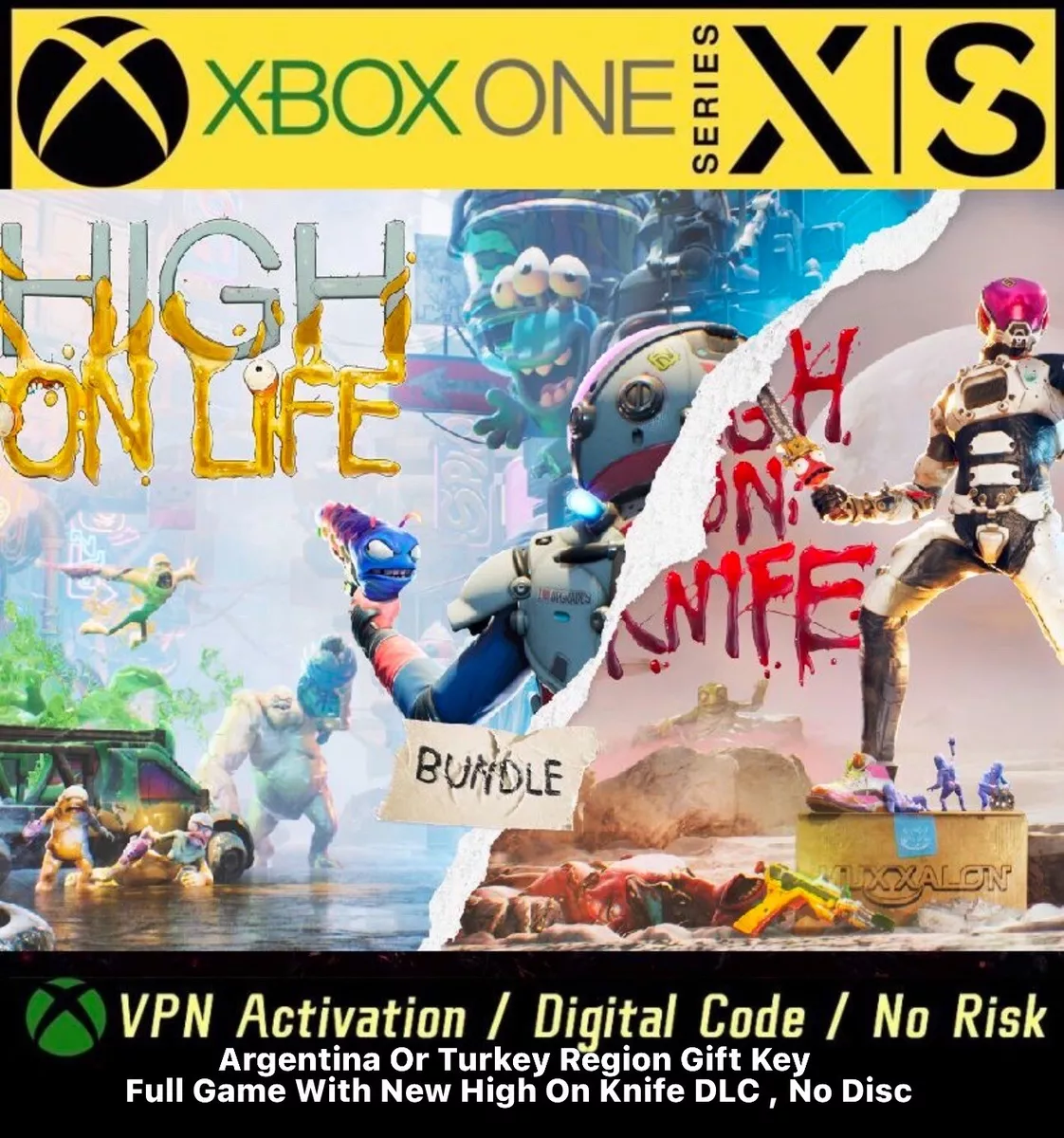 High on Life & High on Knife Bundle ( Xbox One, X/S Key) Arg & TKY