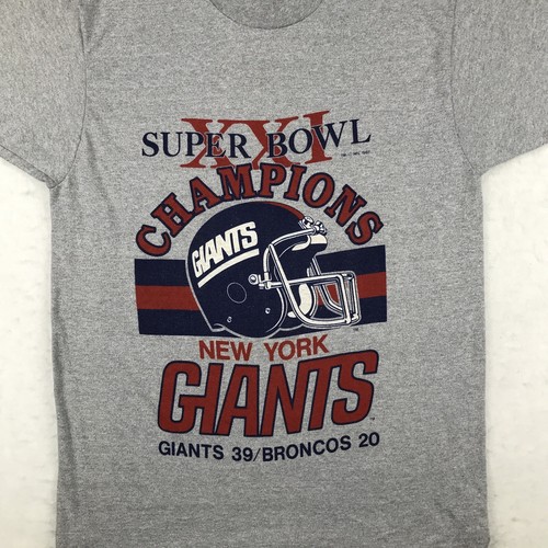 vintage 80s NEW YORK GIANTS SUPER BOWL T-Shirt XS/S nfl football single stitch - Picture 3 of 7