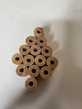 Lot of 14 Vintage Empty Wooden Sewing Thread Spools Coates & Clarks Mini 10 Yard