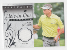 2021 UPPER DECK ARTIFACTS GOLF HOLE-IN-ONE REMNANTS MARK WILSON SHIRT RELIC