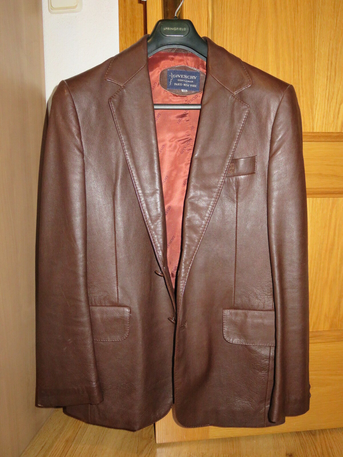 Vintage Leather Jacket. Givenchy Gentlemen. Vintage Leather