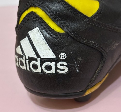 1997 ADIDAS Quantro FG Vintage Black Mens Soccer Cleats Football Size US 9.5 - Picture 16 of 18