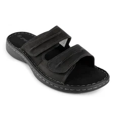 Tiestra Mens Casual Sandals Leather Slide Comfort Outdoor Slip-on Sandal Shoe