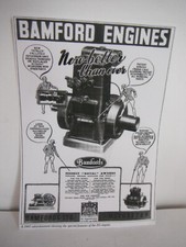 1945, 'BAMFORDS' PETROL & DIESEL ENGINES ADVERT (LAMINATED PHOTOCOPY) EG SERIES