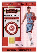 2019 Panini Contenders Conference Finals Ticket Kevin Huerter  SN125 58