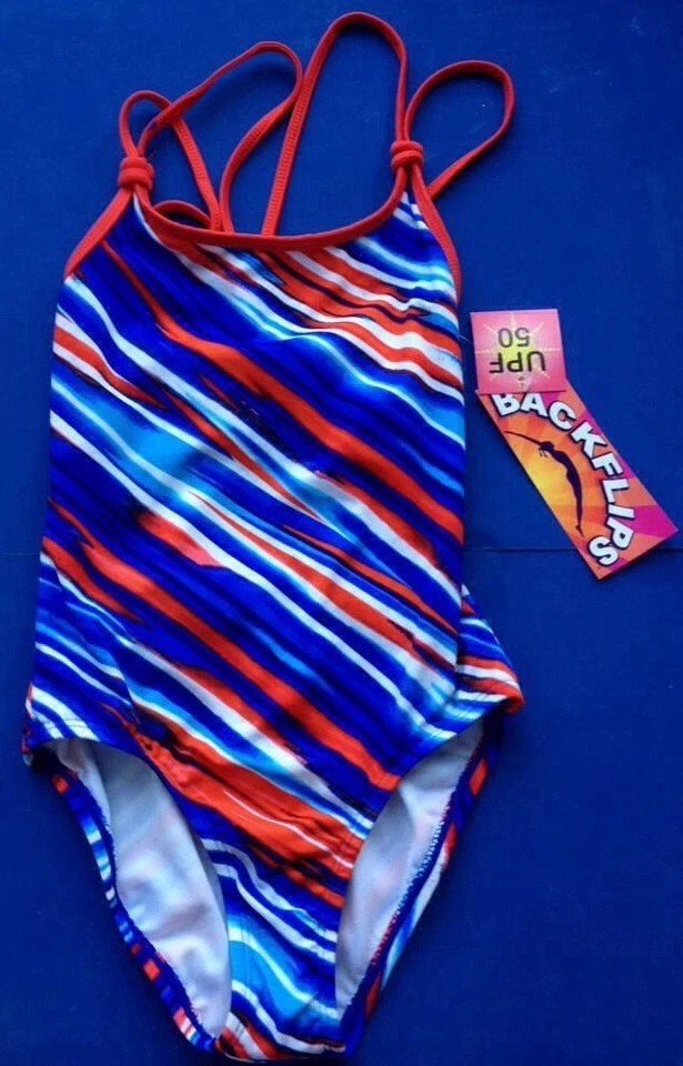 TRAJE DE BAÑO BACKFLIPS 1 PIEZA NIÑAS UPF 50 MWT! 2 TALLAS DISPONIBLES: 5 Y 6 Foto 2 de 4