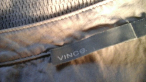 VINCE MEN'S SIZE XL HENLEY SHIRT HEATHER GRAY LIGHTWEIGHT WAFFLE KNIT - Picture 4 of 4