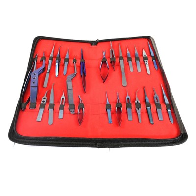 25 Pcs Ophthalmic Titanium Eye Minor Micro Surgery Instrument Set Kit T.T-249