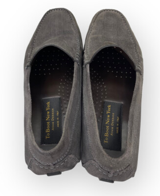 To Boot New York Adam Derrick Sz 9 Mens Taupe Suede Loafers  display picture 1