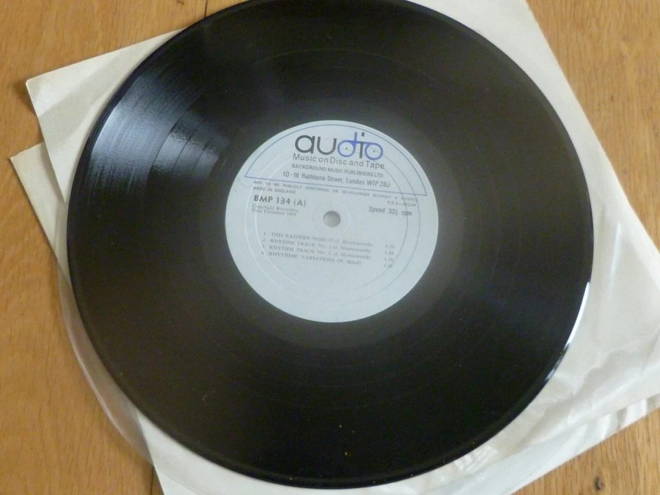 AUDIO BMP 134 BACKGROUND MUSIC RARE 10" UK LIBRARY VINYL LP RECORD SOUND EFFECTS - Image 3 of 3