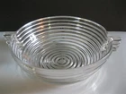 Vintage Depression Anchor Hocking Manhattan 7 1/2" Glass Bowl with Wing Handles