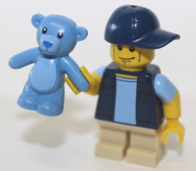 Lego  Figur Junge mit Teddy Minifig 