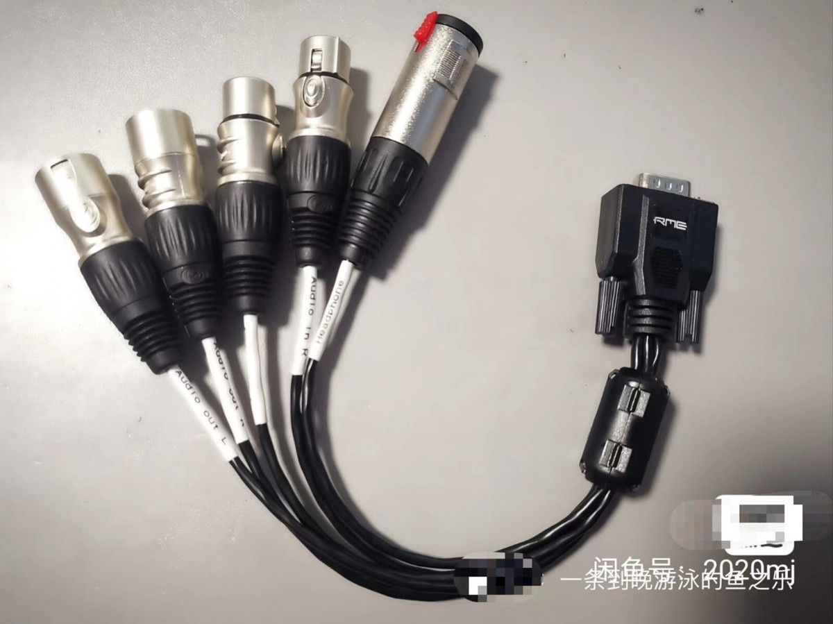 RME HDSPe AIO ＋ BO9632XLRMKHケーブル 1PC For Rme Hdspe Aio / Hdsp 9632 Customize Balanced Breakout