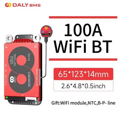 Daly Smart WIFI BMS LiFePo4 4S-20S 12V-72V 40A-500A Li-ion BMS+Wifi BT Module - Bild 17 von 32