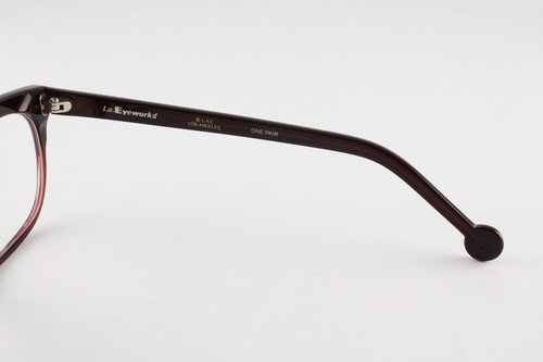 Rare Authentic LA Eyeworks CORNWALL 645 52mm Matte Burgundy Marble Frames Italy - Picture 5 of 5