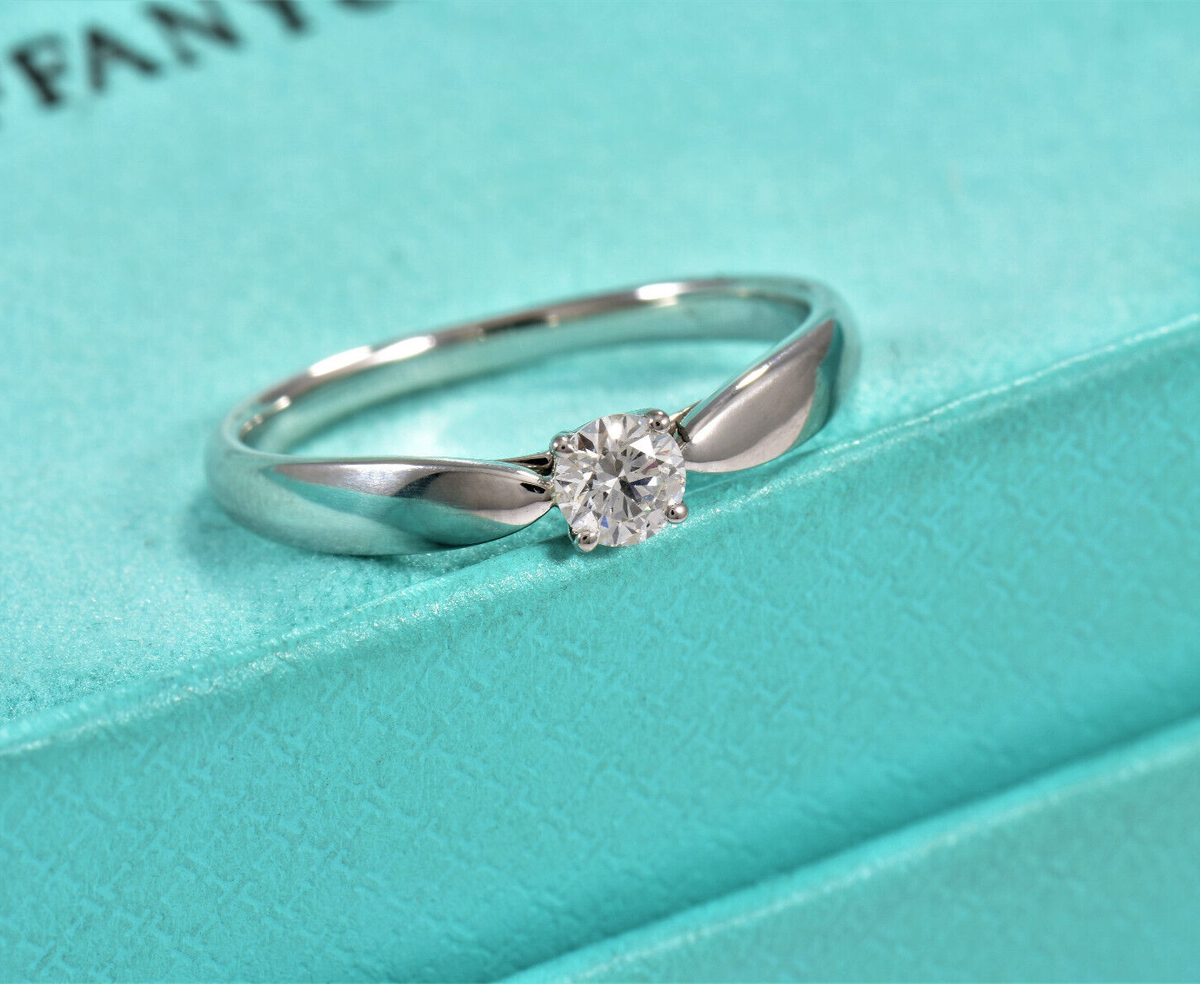 Size Tiffany Co Diamond Platinum Harmony Engagement Ring