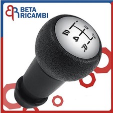 Pomello Leva Cambio Peugeot 206 207 208 Citroen C3 I II Nero Con Inserto Cromato