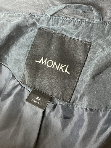 Monki Women's Navy Blue Bomber Jacket Size XS - Picture 9 of 16