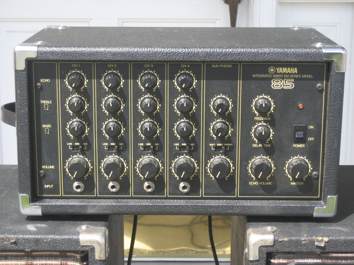 ヤマハアンプ Vintage Original Working Yamaha PA system Complete, Amp, 2