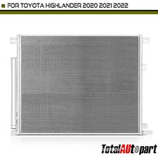 AC Condenser w/ Receiver Drier w/ Bracket for Toyota Highlander 2020-2022 3.5L