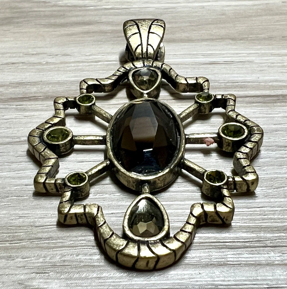 Colgante Vintage Lia Sophia Bonsai Corte Reversible Cristal Tono Dorado, 2.5 pulgadas Foto 4 de 4