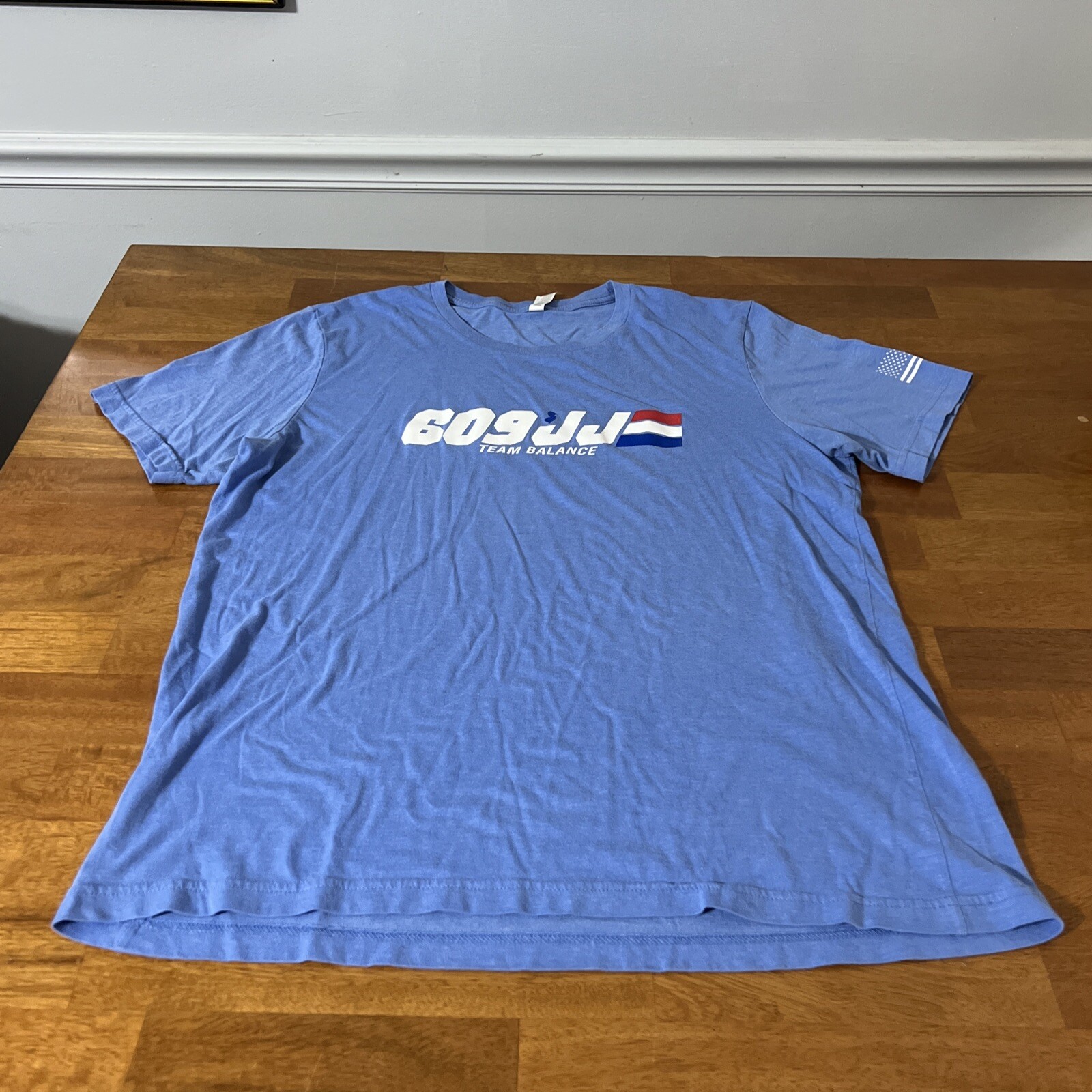 Team Balance Jiu Jitsu 609 New Jersey TShirt Adult XL Blue Martial