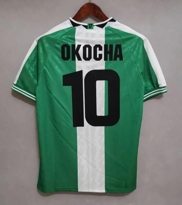 Nigeria Jersey Home Football 1994 Away and 1996 Home Retro Shirt OKOCHA #10