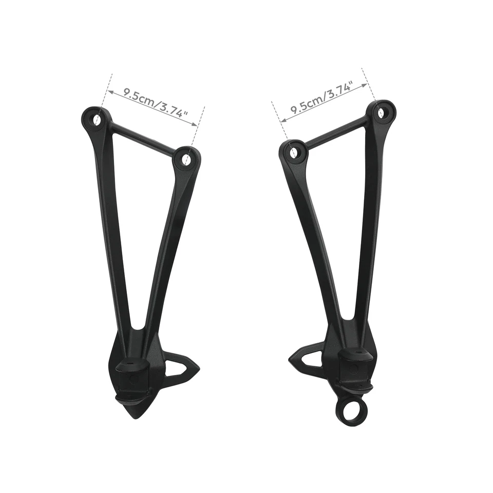 Soporte estriberas de pasajero apto para Kawasaki Ninja ZX10R 08-10 ZX6R 09-24 ZX636 Foto 4 de 4