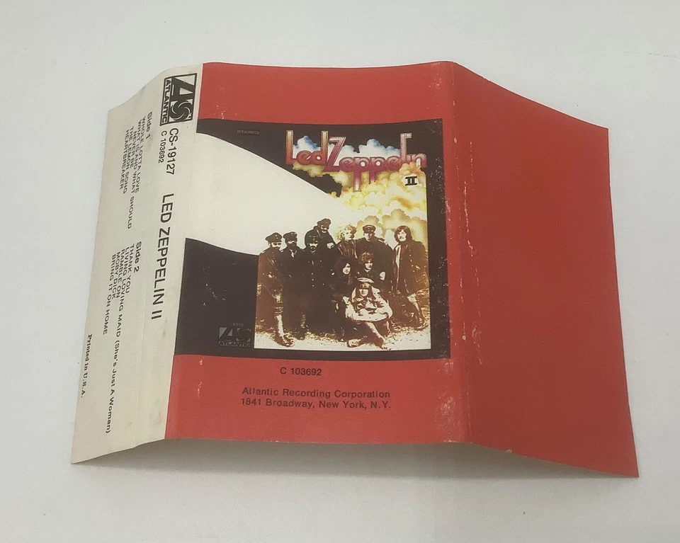 Led Zepplin II-1973 Reissue Cassette Tape-RARE Red Cover - Image 3 of 4