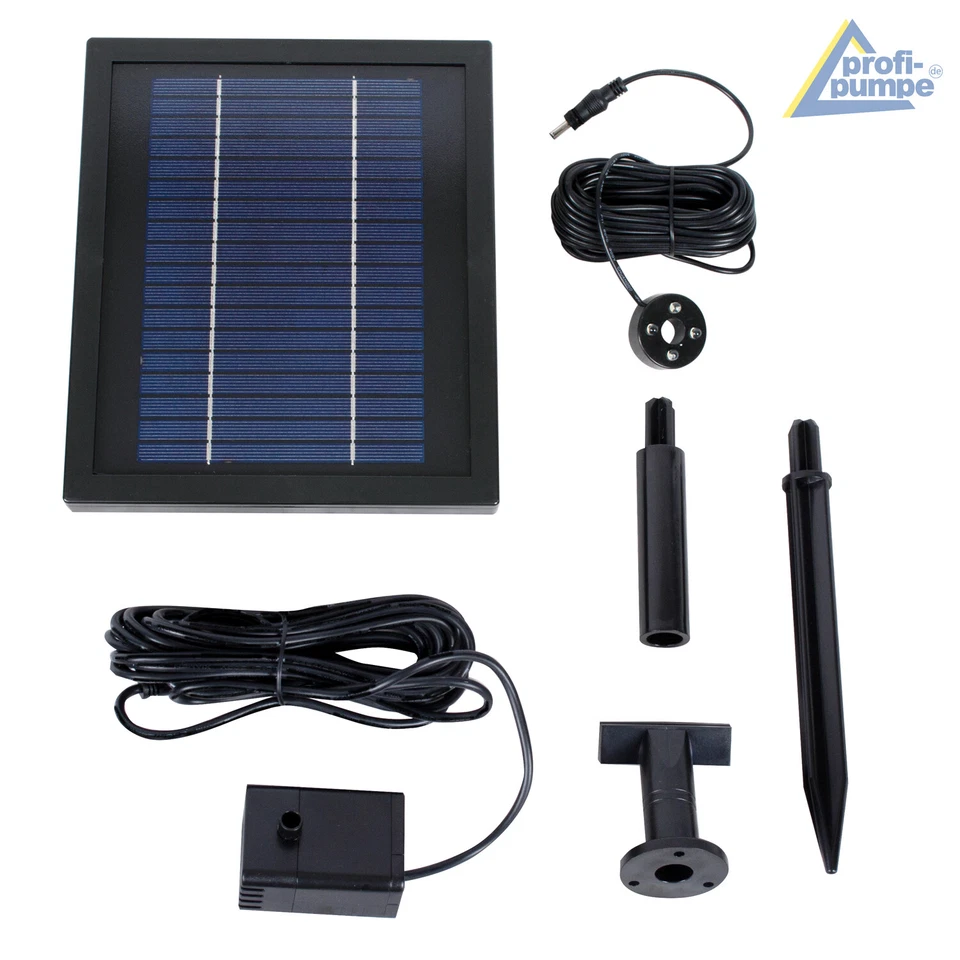 SOLAR SPRINGBRUNNEN GARTENBRUNNEN SOLAR BRUNNEN ZIERBRUNNEN TEICHPUMPE WASSER - Bild 3 von 4