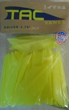 @NEW@ 100- TAC Vanes Driver 275! Yellow 2.75" MADE IN THE USA