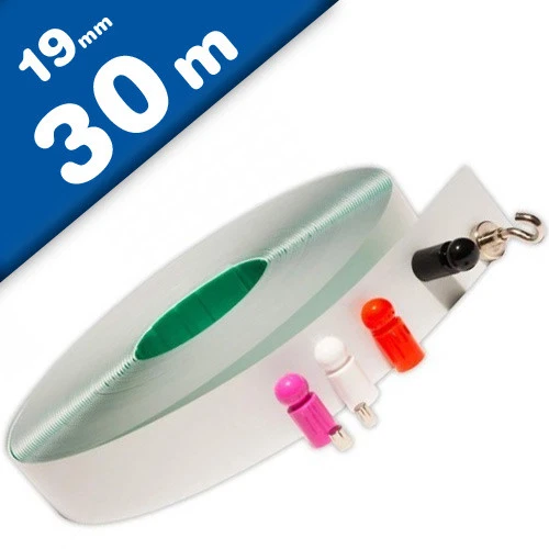 Metallband selbstklebend weiß, Breite 19 mm, Rolle 30 m - Haftgrund für Magnete