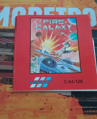 Fire Galaxy (Kingsoft) Commodore C 64 (Disk, Manual/Cover) works 8-bit classic