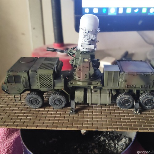 1/72 American Mobile Falange veicolo di difesa aerea HEMTT A3 modello finito verniciato - Foto 1 di 4