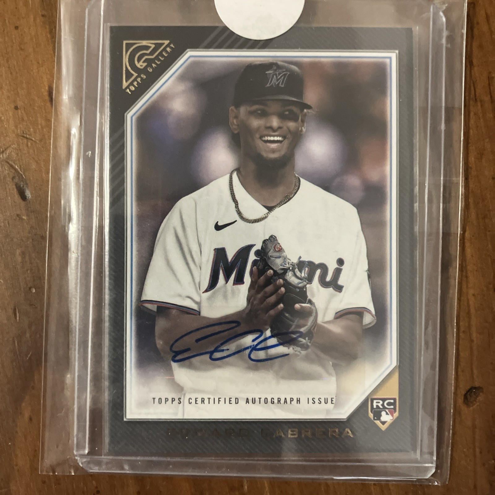 2022 Topps Gallery Auto Edward Cabrera RC - Marlins Rookie #RA-ECA