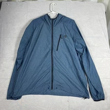Alaskan Hardgear By Duluth Trading Co Rain Jacket Mens Blue Full Zip Size 2XL
