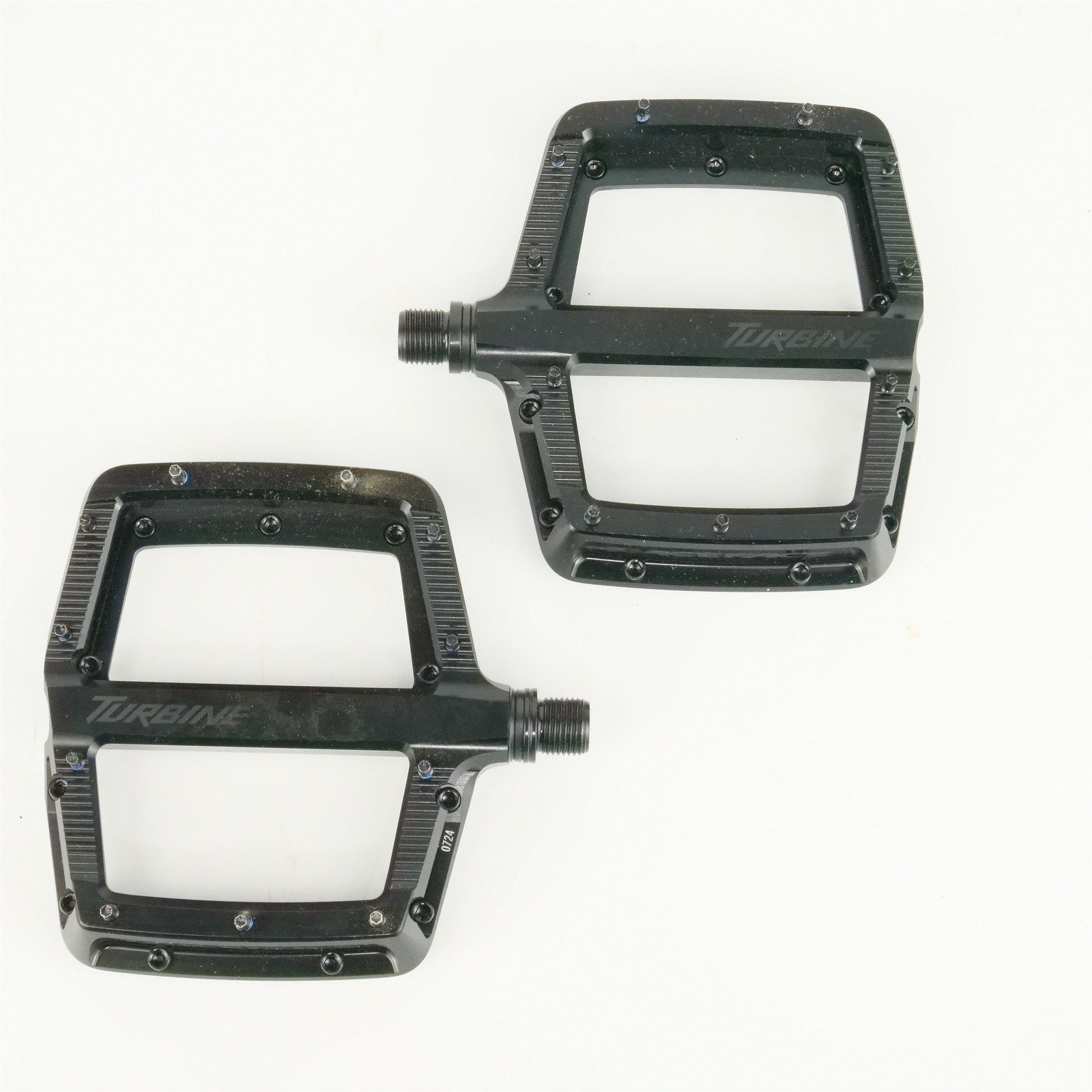 Race Face Turbine Flat Platform Pedals Aluminum Black MTB DH Enduro