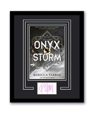 Onyx Storm Rebecca Yarros Autographed Signed 11x14 Framed Photo ACOA