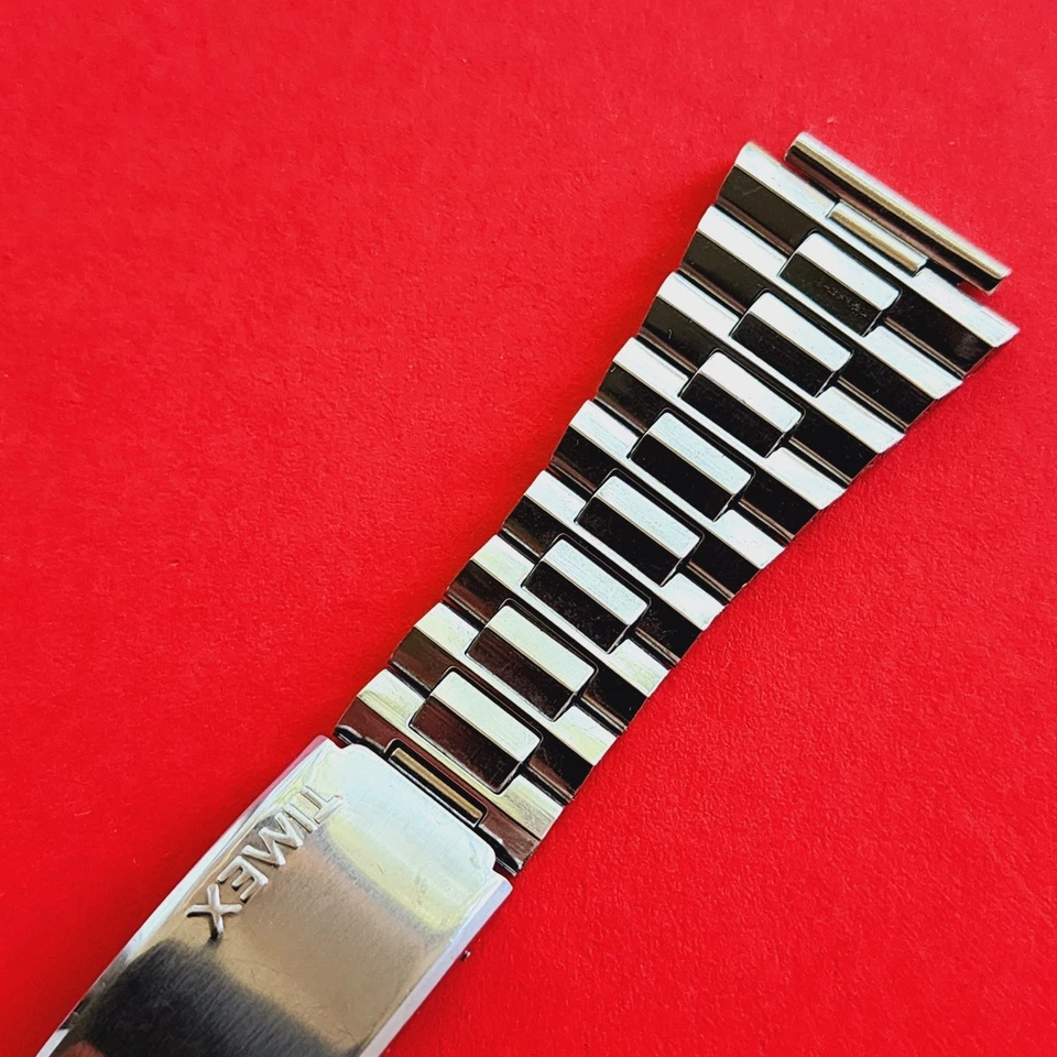Timex Watch Bracelet 19mm End Links Vintage Band Stainless Steel Silver Band - image 2 of 4
