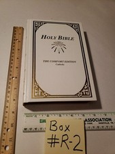 Holy Bible Comfort Ed. Catholic Edition 1991 White & Gold HC