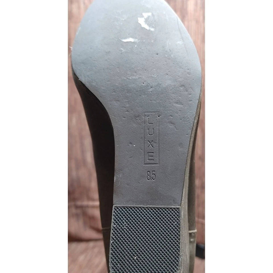 Steve Madden Luxe Botas Altas Hasta la Rodilla Cuña Otoño Cosecha Invierno Gris 8.5 Foto 3 de 4