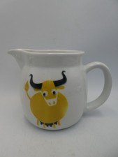 VINTAGE ARABIA SCANDINAVIAN POTTERY COW BULL MILK JUG RETRO MID CENTURY