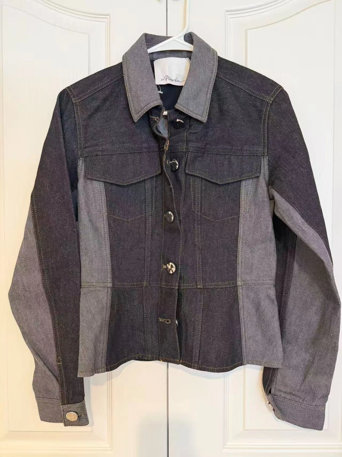 3.1 Phillip Lim Women’s Denim Jacket XS Black Peplum Designer Coat NWOT
Opens in a new window or tab
