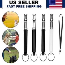 2x Dog Whistle Stop Dog Barking Ultrasonic Mute Dog Whistle Training Whistle NEW
