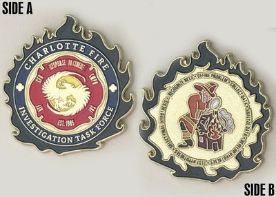 Charlotte Fire Investigation Task Force Challenge Coin 2#12